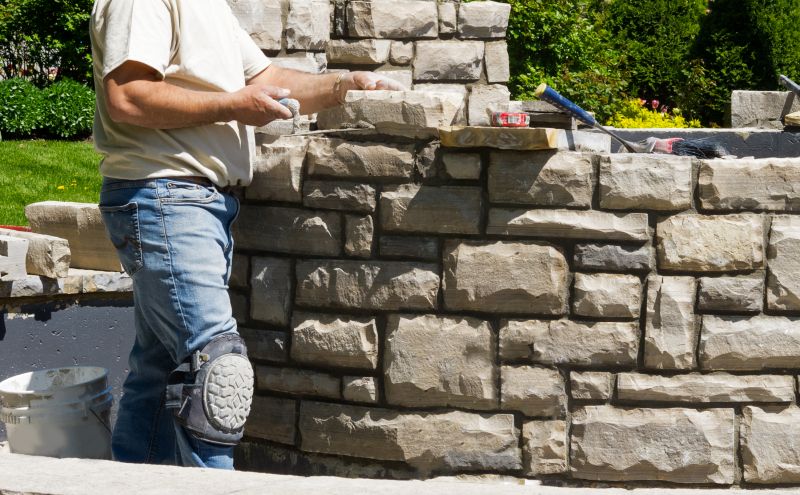 Our team working on Masonry Service projects in Newtown, CT