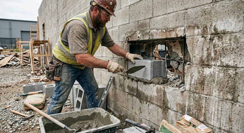 Block Wall Repair in Bethel, CT