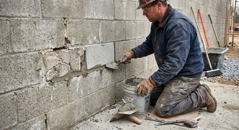 Block Wall Repair in Newtown, CT