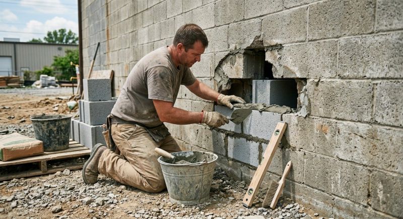 Block Wall Repair in Middlebury, CT