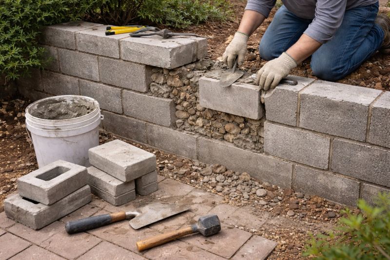 Block Wall Repair in Southbury, CT