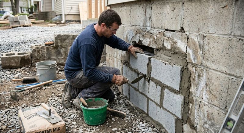 Block Wall Repair in Southbury, CT