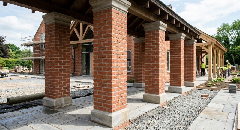Brick Columns Installation in Newtown, CT