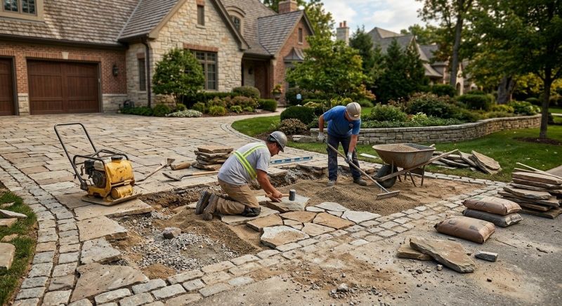 Brick Driveway Repair in Newtown, CT