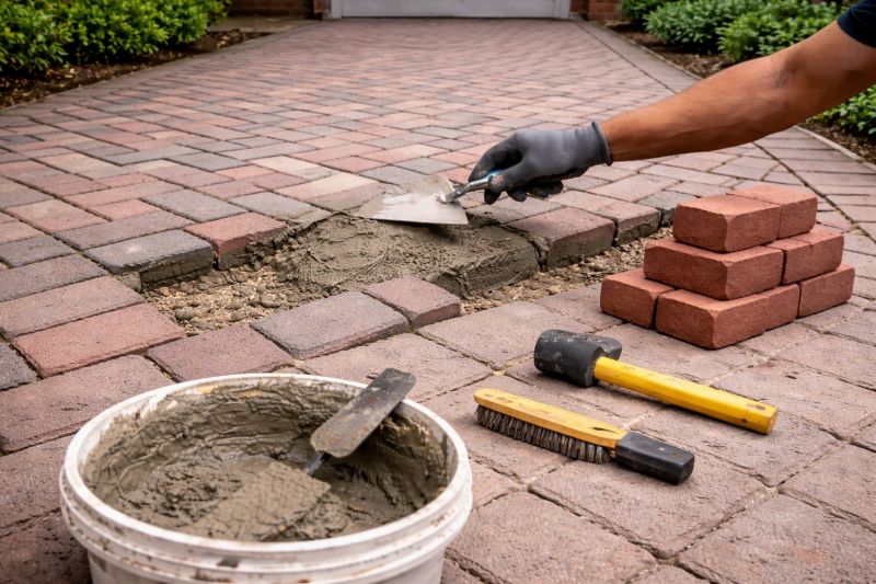 Brick Flatwork Repair in Orange, CT