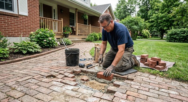 Brick Flatwork Repair in Wilton, CT