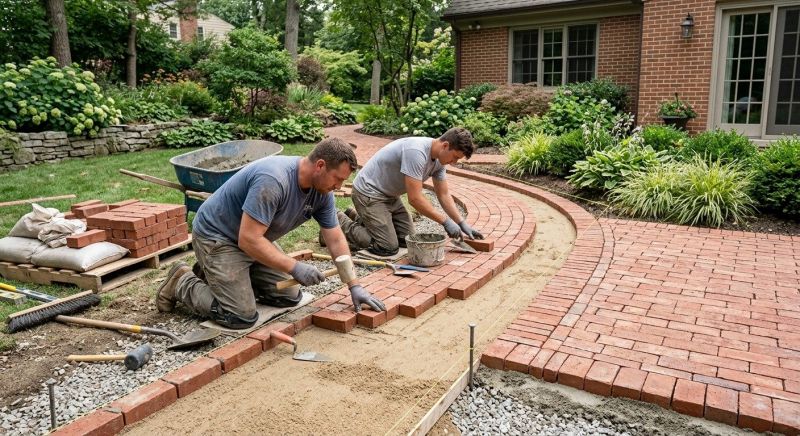 Brick Hardscape Installation in Thomaston, CT
