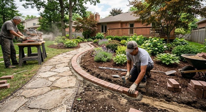 Brick Hardscaping Installation in Darien, CT