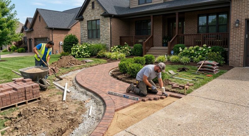 Brick Hardscaping Installation in Darien, CT