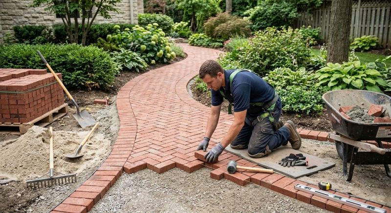 Brick Hardscaping Installation in Milford, CT
