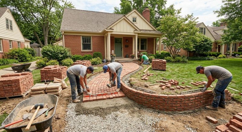 Brick Hardscaping Installation in Milford, CT