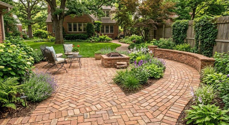 Brick Hardscaping Installation in Woodbridge, CT