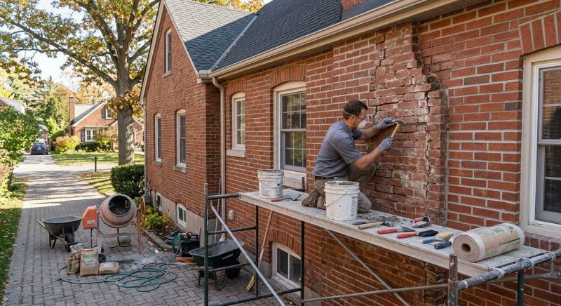Brick Restoration in Woodbridge, CT