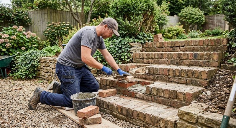 Brick Stairs Repair in Monroe, CT