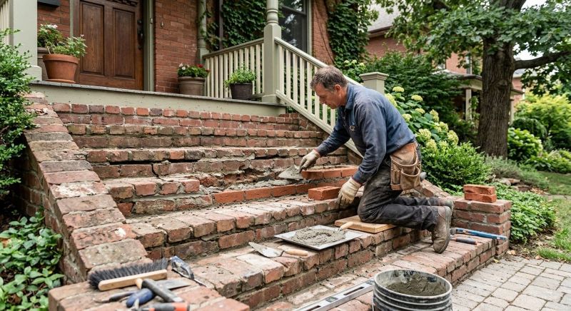 Brick Stairs Repair in South Salem, NY