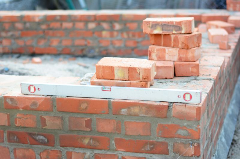 Brick Wall Installation in Woodbury, CT