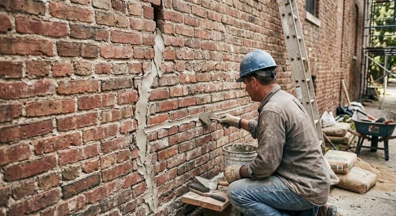 Brick Wall Repair in Oakville, CT