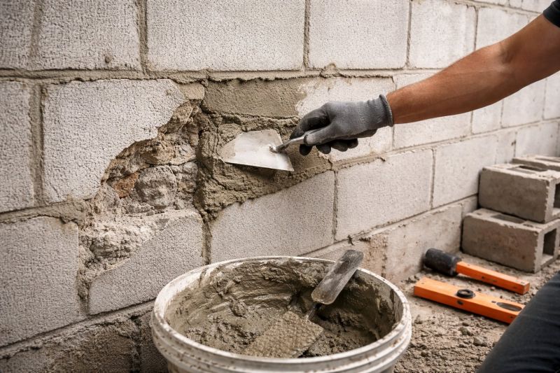 Cinder Block Wall Repair in Brookfield, CT