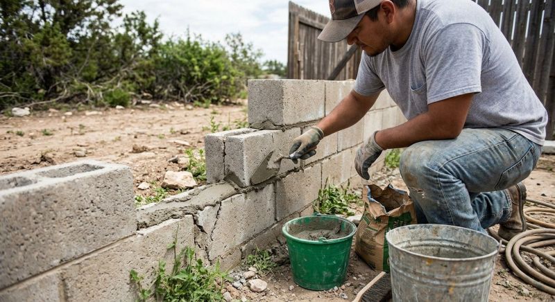 Concrete Block Wall Repair in Newtown, CT