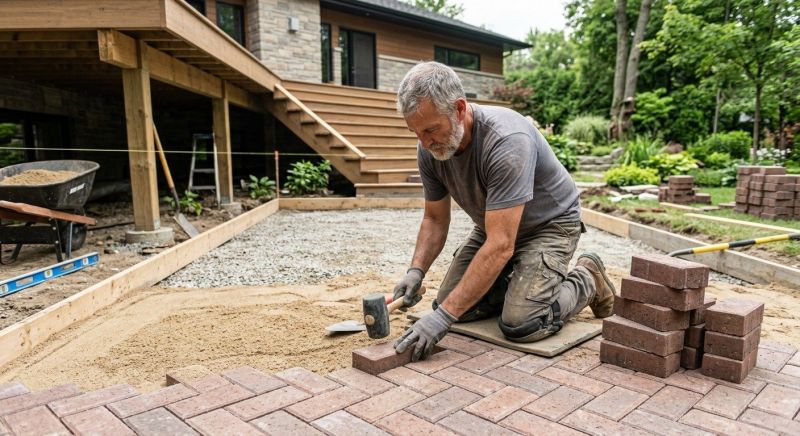 Deck Masonry Installation in Newtown, CT