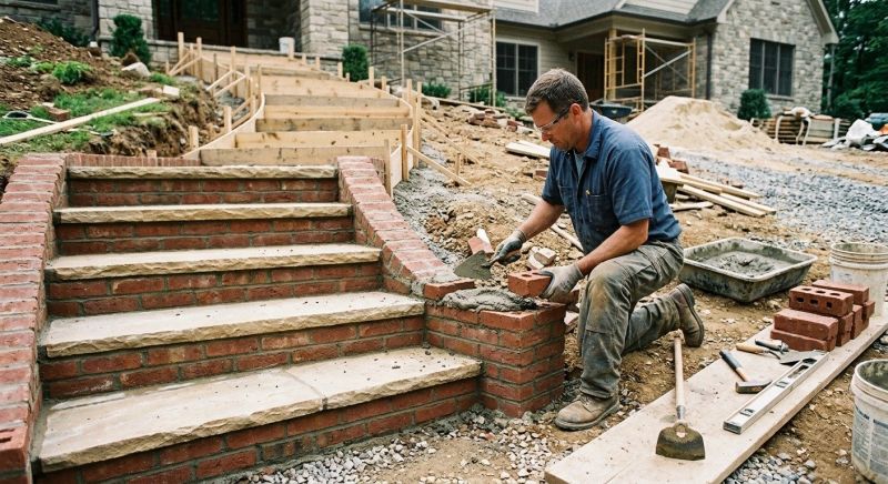 Masonry Steps Installation in Newtown, CT