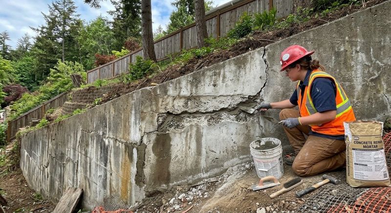 Retaining Wall Repair in Sherman, CT