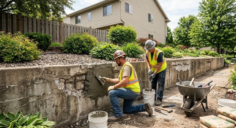 Rock Wall Repair in Newtown, CT