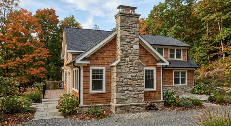 Stone Chimney Installation in Brookfield, CT