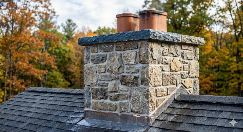 Stone Chimney Installation in Southbury, CT