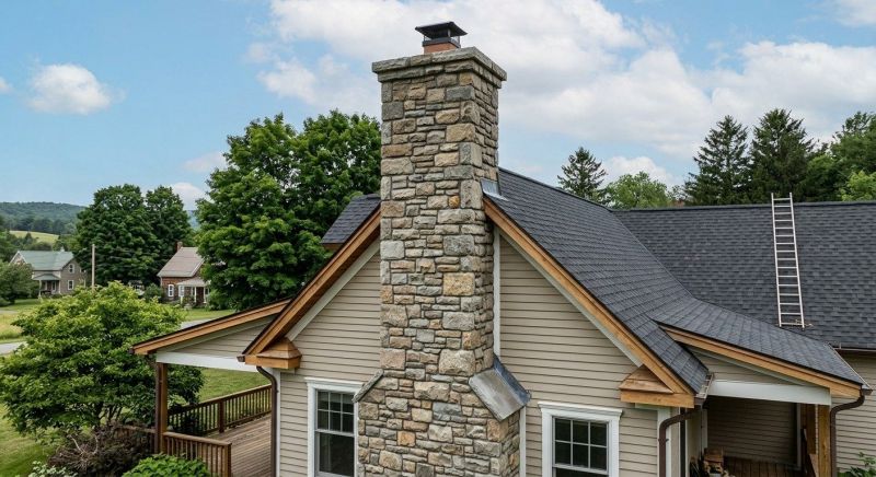 Stone Chimney Installation in Wilton, CT