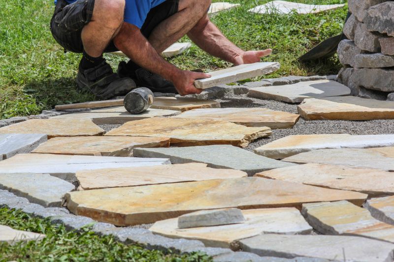 Stone Walkway Repair in Newtown, CT