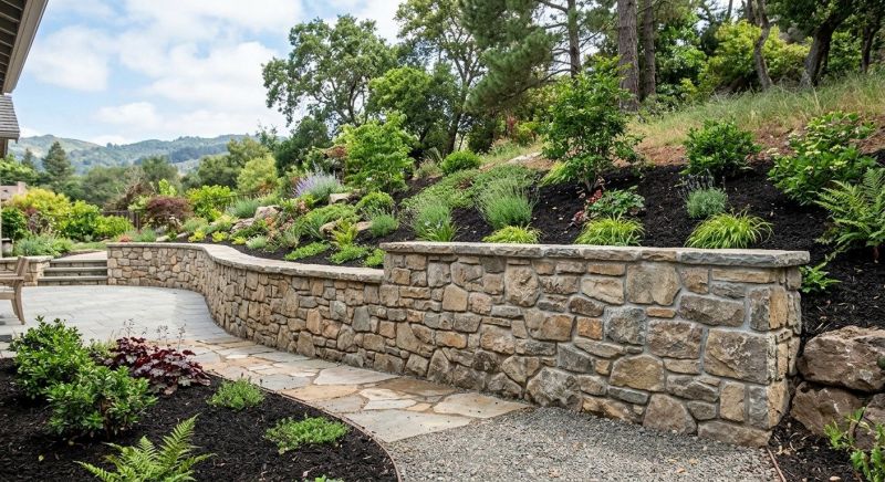 Stone Wall Hardscaping in Newtown, CT