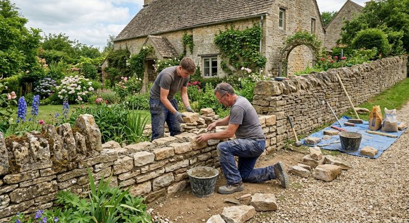 Stone Wall Repair in Derby, CT